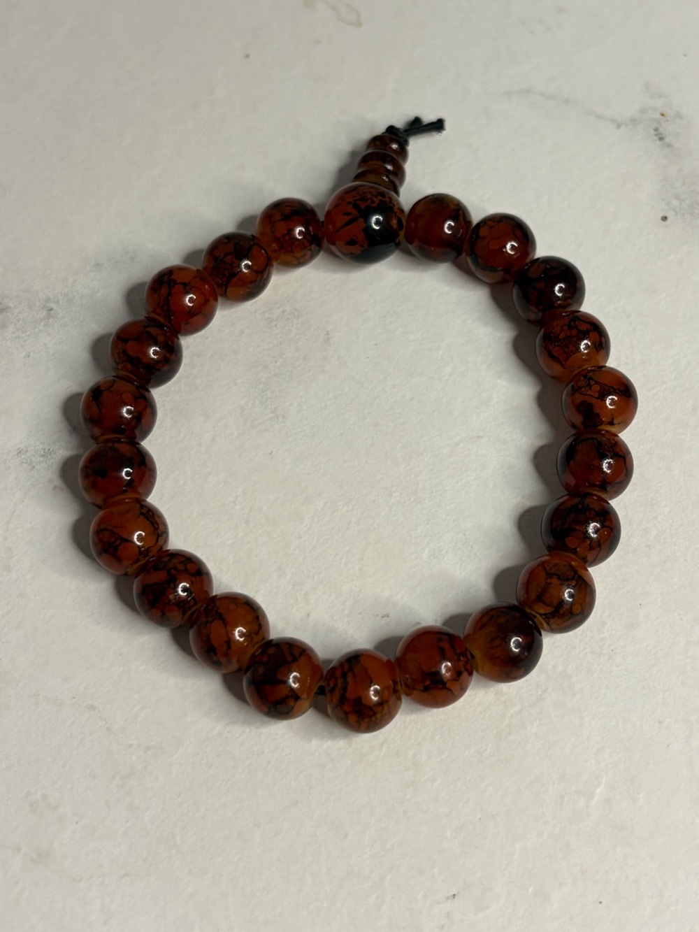 🦔 Vintage (90s) acrylic beaded stretch bracelet